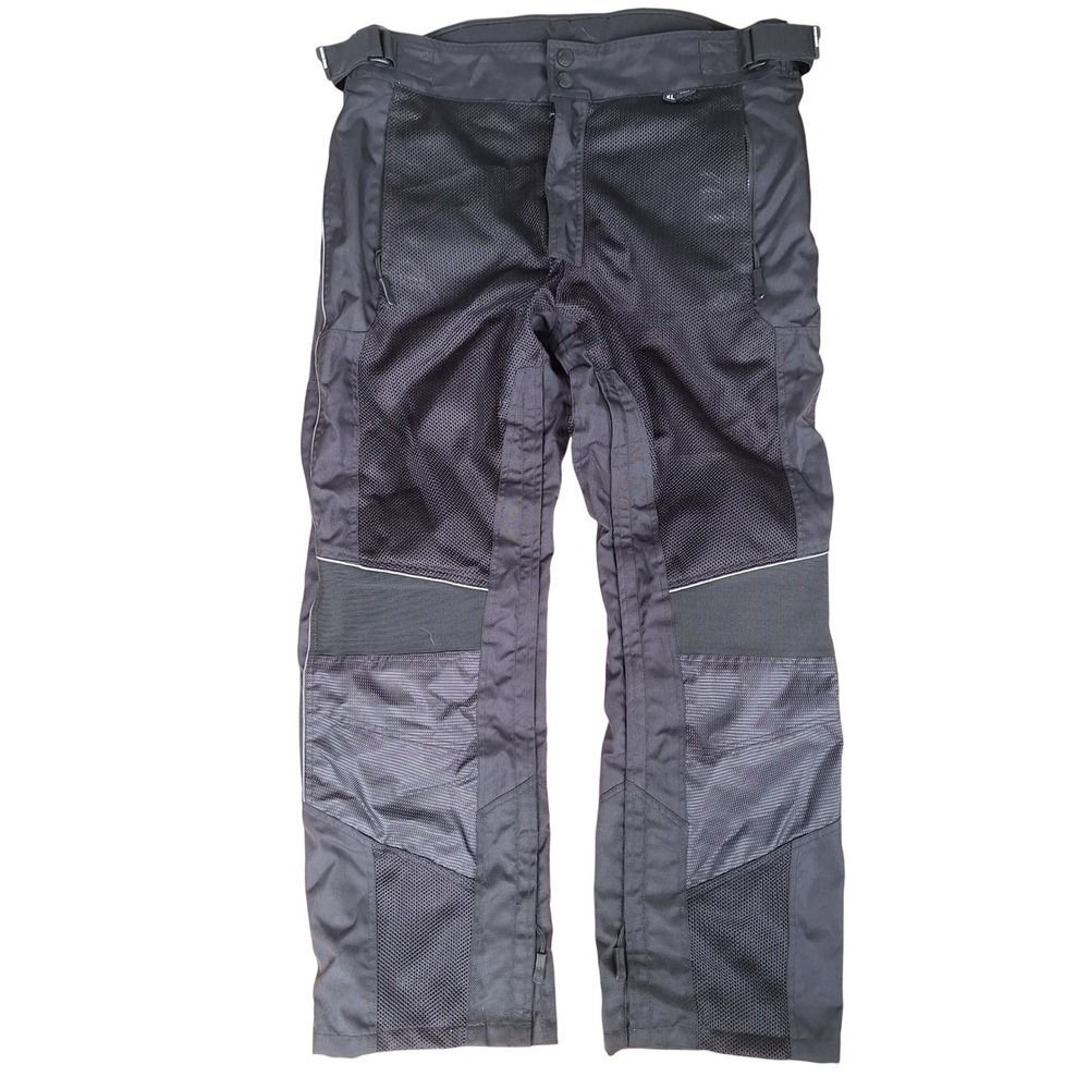 Wicked Stock XL Short Motorcycle Riding Pants Black Mesh Armored Biker